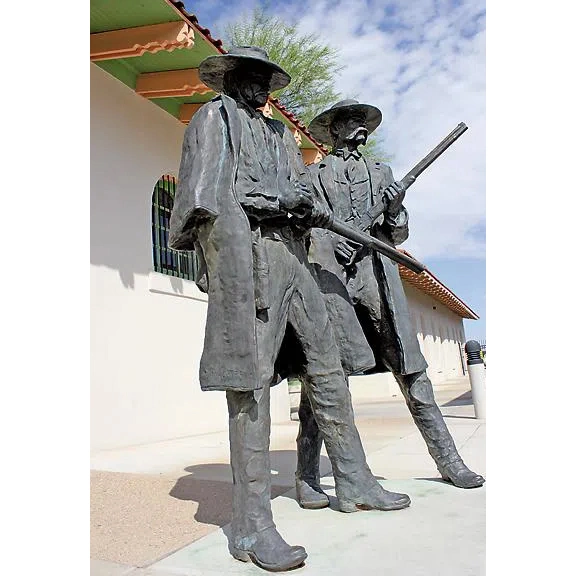 Life-Size Wyatt Earp &amp; Doc Holliday Copper Sculpture