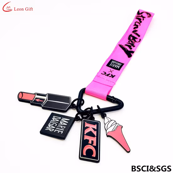Manufacturers Custom Key Chain Accessories Cartoon Animation PVC Leather Acrylic Fashion Handbag Decorative Metal Keychain
