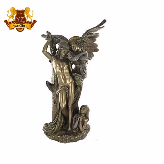 Western Religious Figure Statue Life Size Lost Wax Bronze Saint Sebastian Sculpture