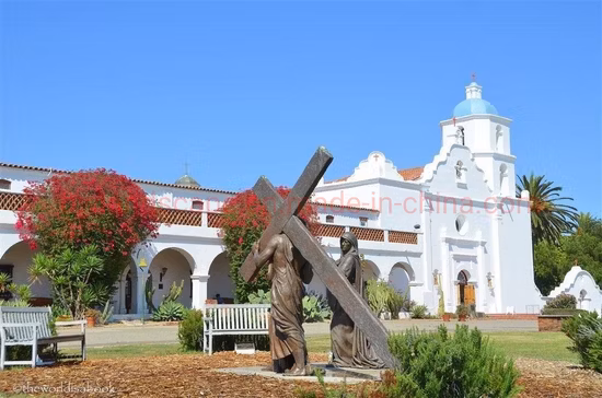 Life Size Lost Wax Bronze Statue of Jesus The Homeless on a Park Bench